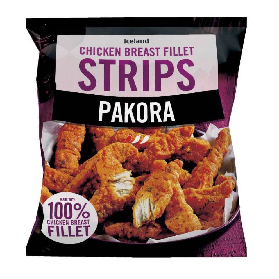 [90309] Iceland Pakora Chicken Breast Fillet Strips 500g