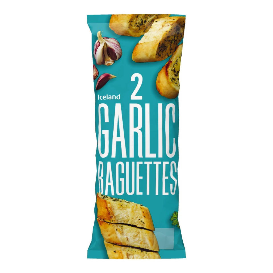 [91241] Iceland 2 Garlic Baguettes 338g