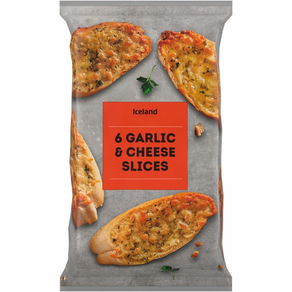 [91243] Iceland 6 Garlic & Cheese Slices 200g
