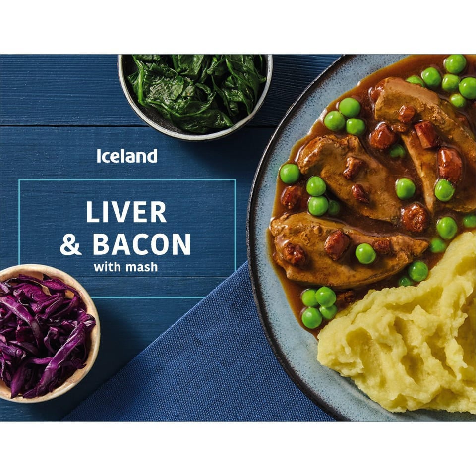 [94951] Iceland Liver & Bacon with Mash 400g