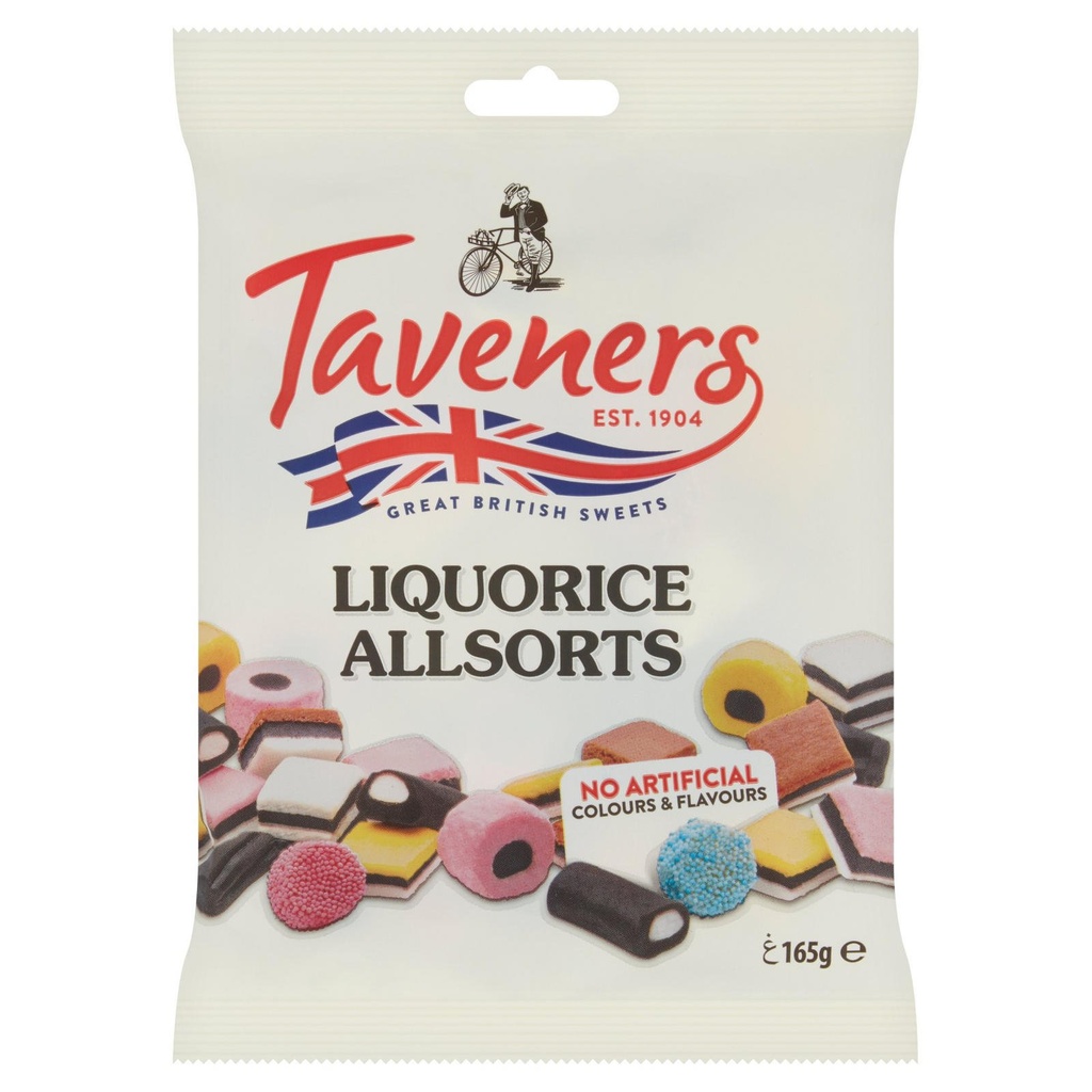 [100503] Taveners Liquorice Allsorts 165g