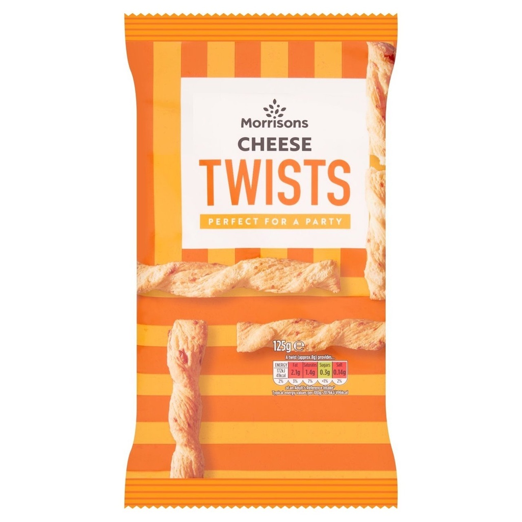 [111291939] Morrisons Cheddar Cheese Twists 125g