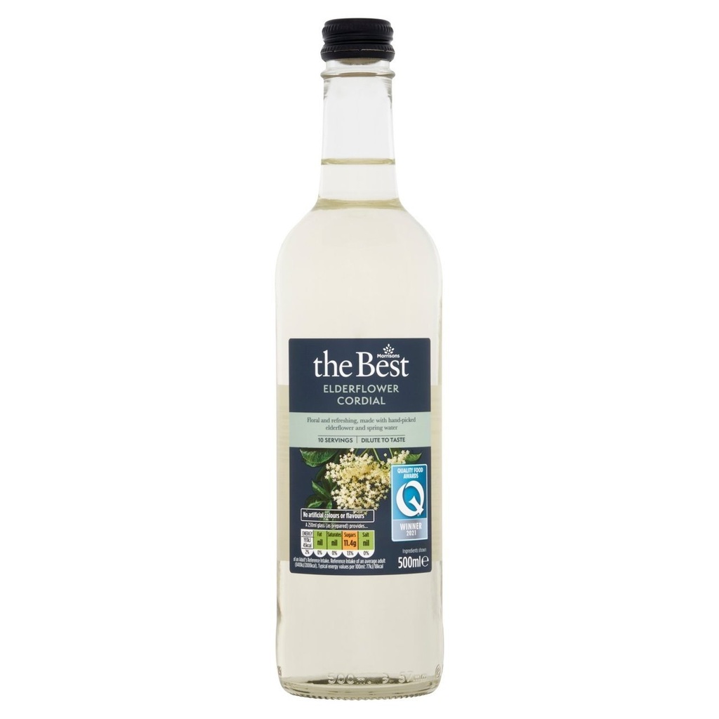 [111655624] Morrisons The Best Elderflower Cordial 500ml