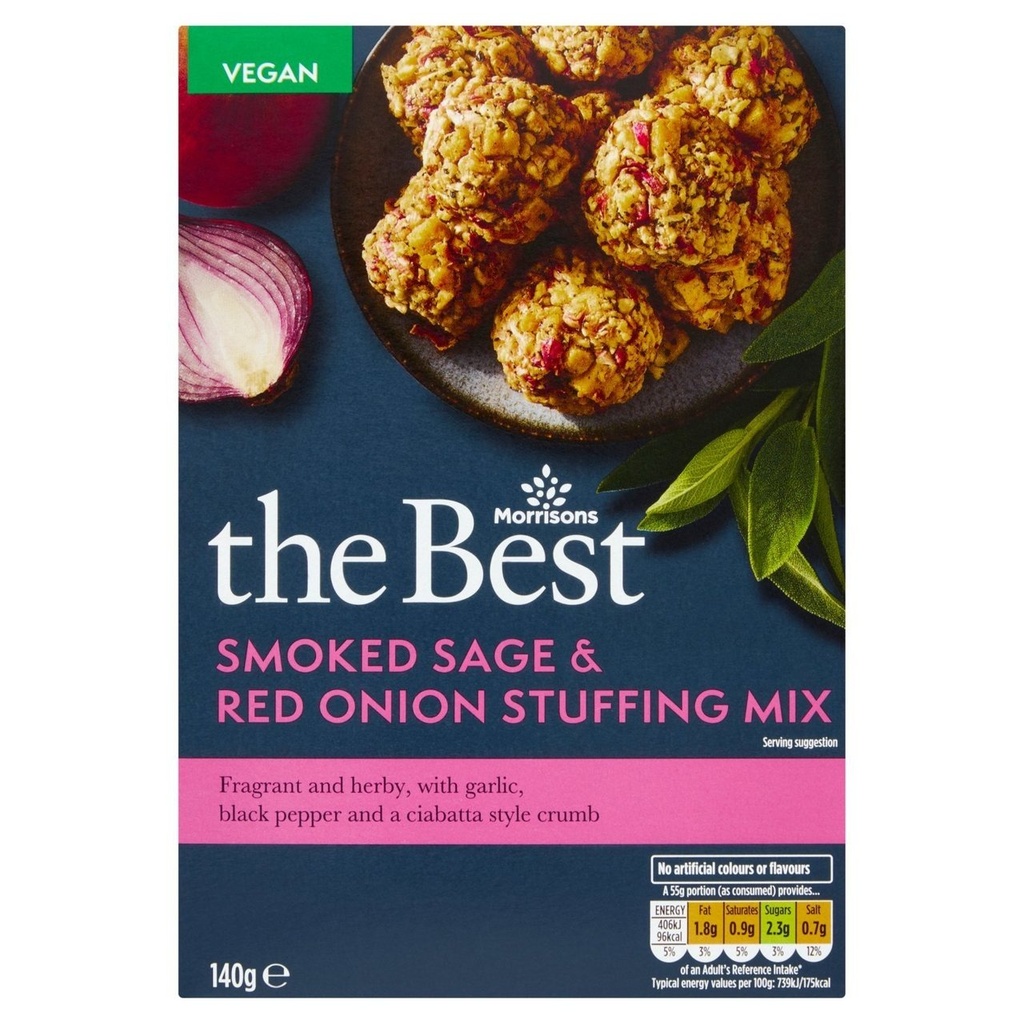 [112177441] Morrisons The Best Smoked Sage And Red Onion Stuffing 140g