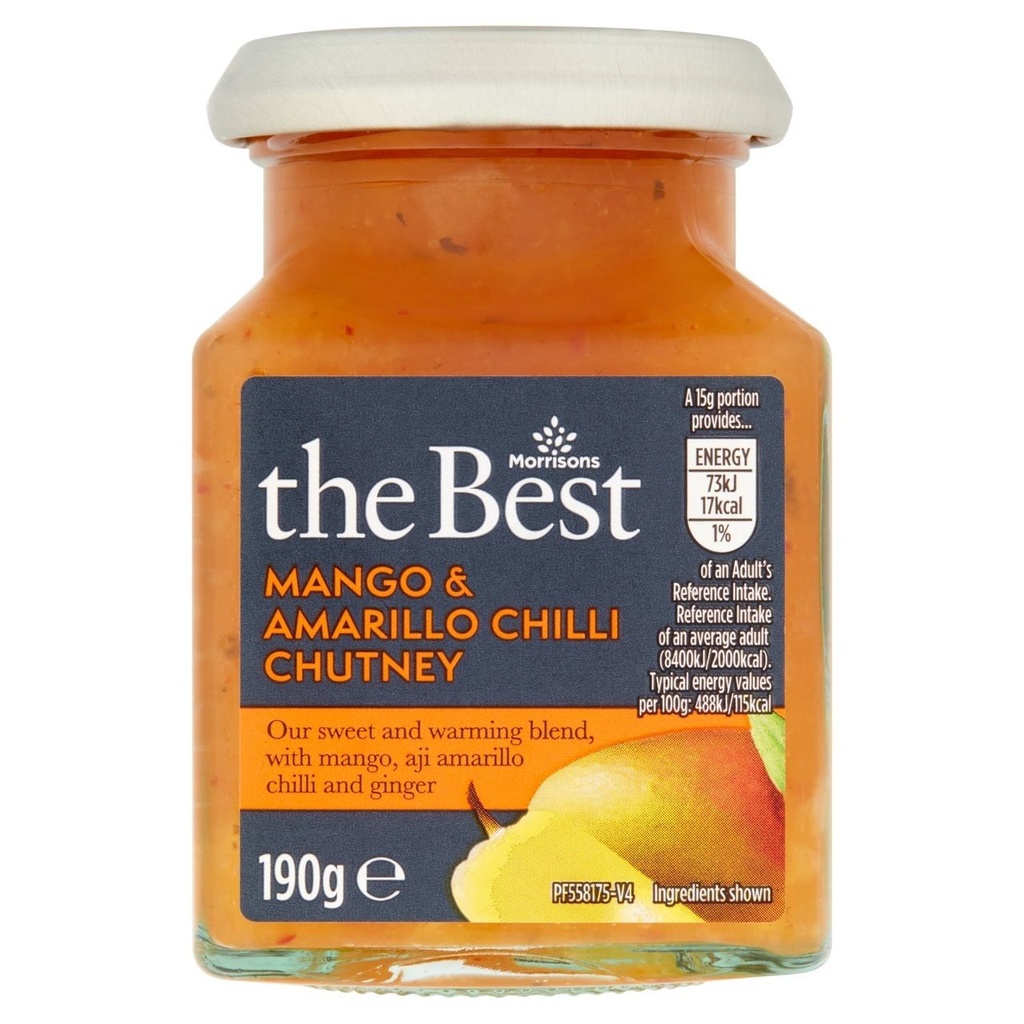 [112711034] Morrisons The Best Mango & Amarillo Chilli Chutney 190g