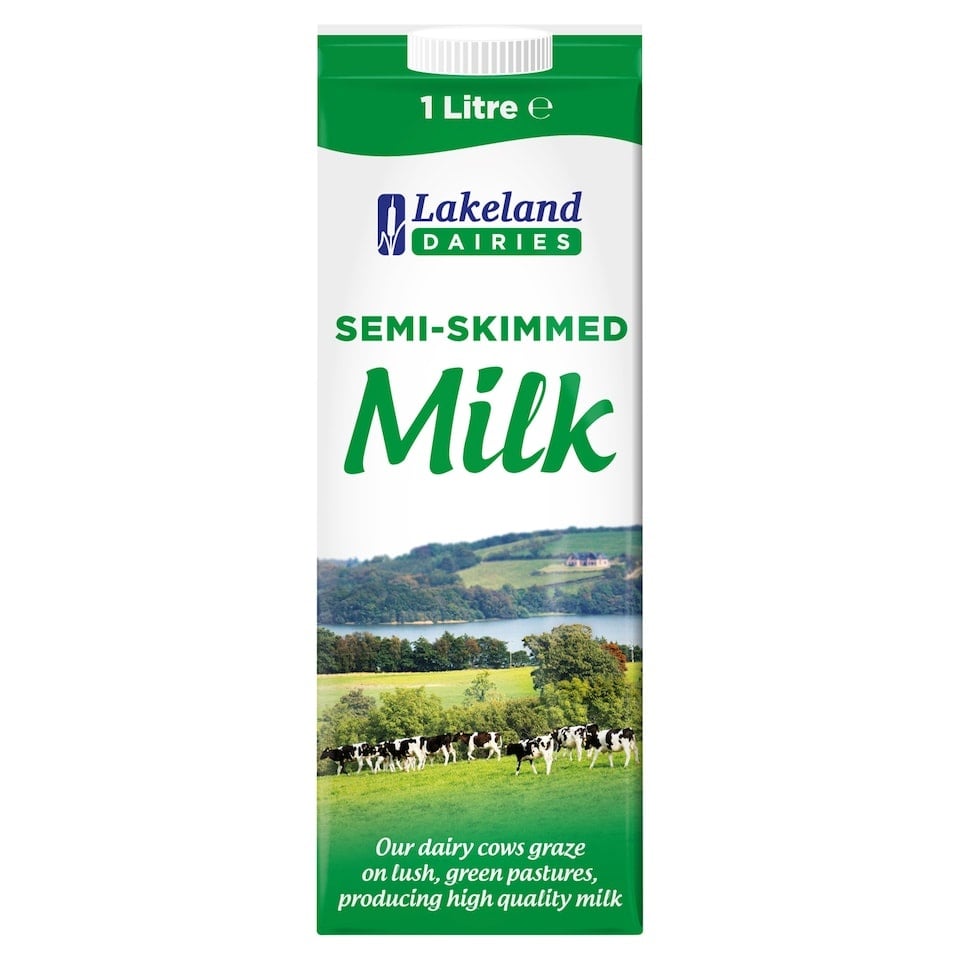 [180732] Lakeland Semi Skimmed Long Life Milk 1L