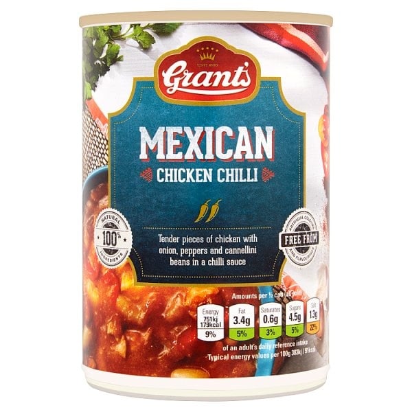 [960655] Grants Mexican Chicken Chilli 392g