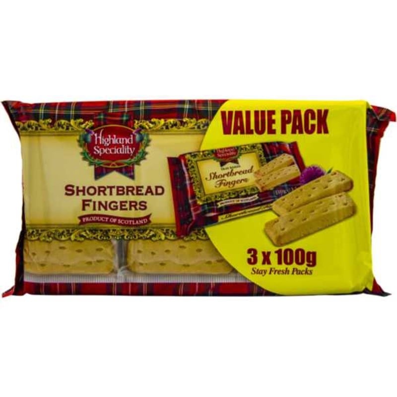 [01HIGS16] Highland Speciality Shortbread Fingers 3x100g