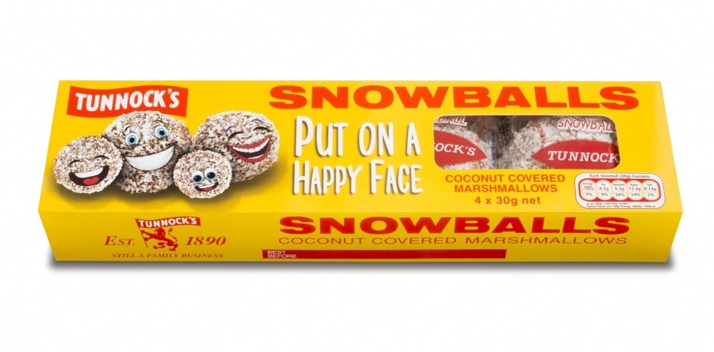 Tunnocks Marshmallow Snowballs x4