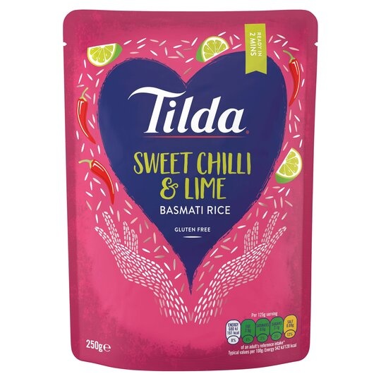 [122143] Tilda Microwave Sweet Chilli & Lime Rice 250g