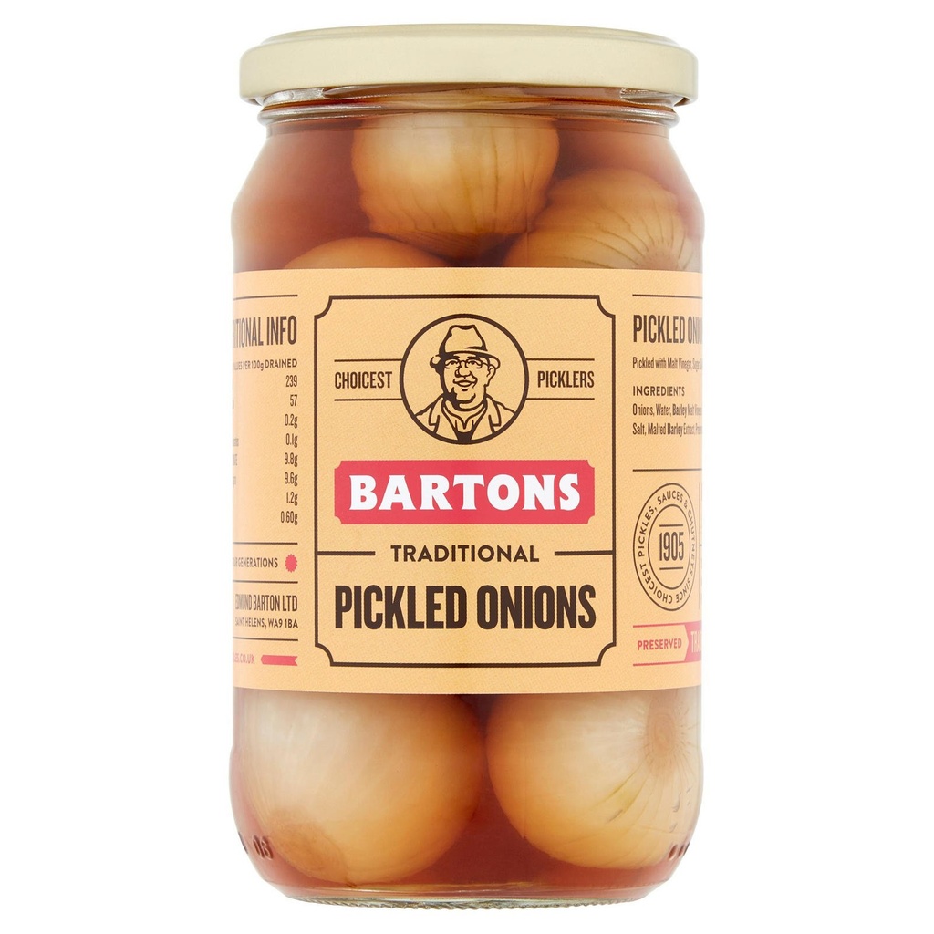 [82770] Bartons Traditional Pickled Onions 450g