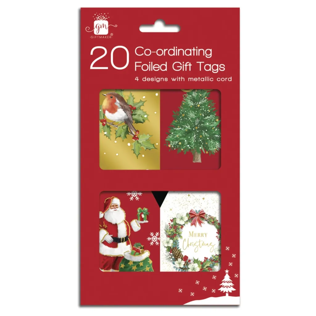 Giftmaker Elegant Traditional Gift Tags 20 Pack