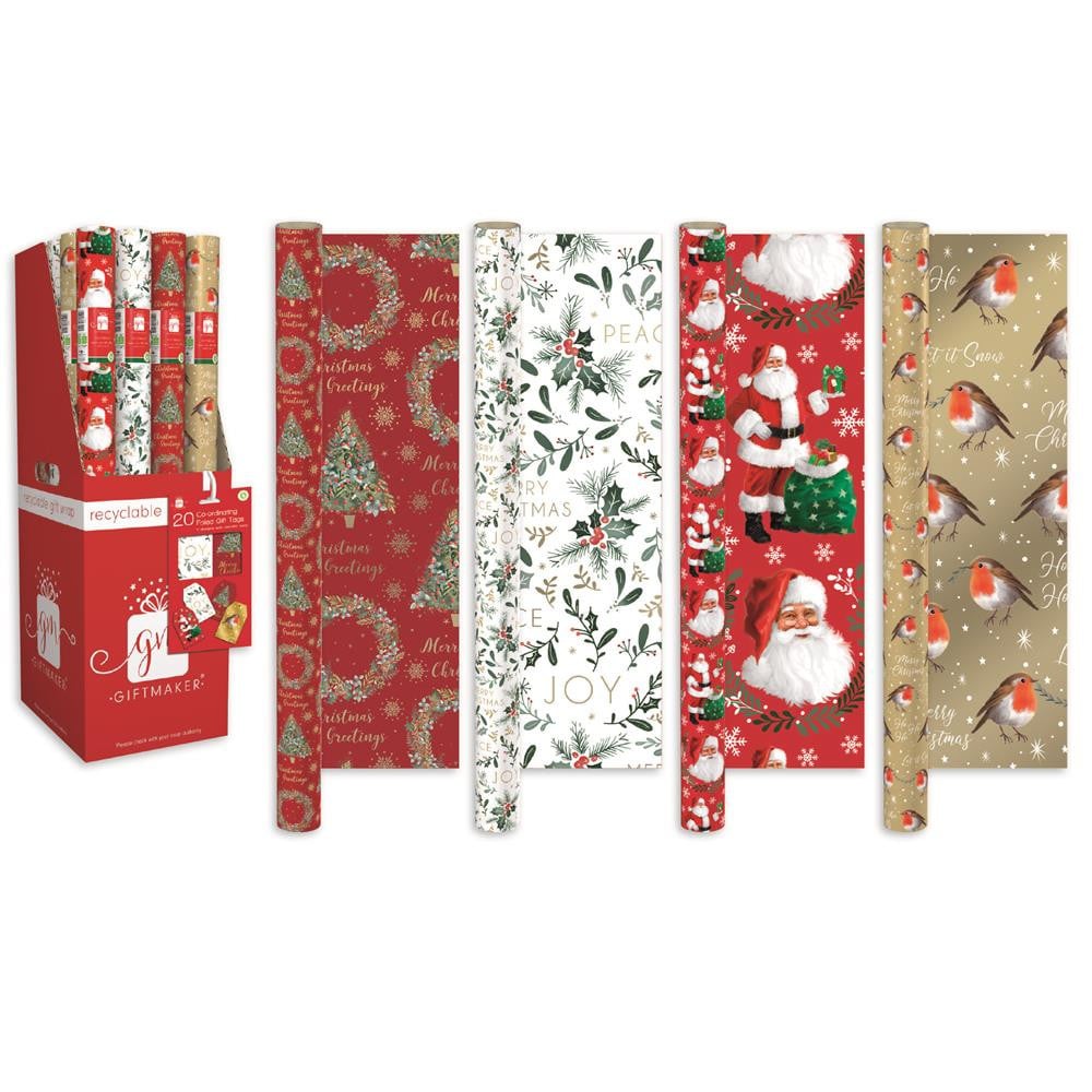 Giftmaker Traditional Wrapping Paper 4m