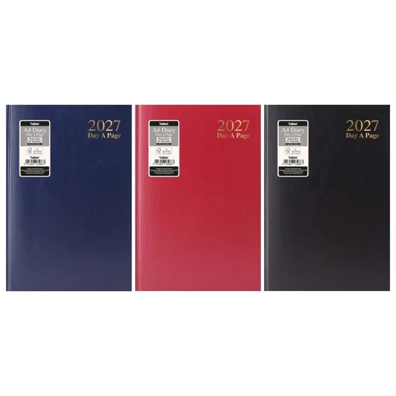 [DAYDAIRY] A4 Padded Day a Page Diary 2027
