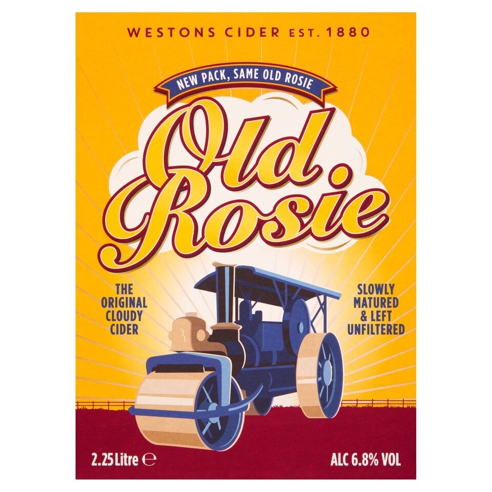 Westons Old Rosie Cloudy Cider Bag in Box 6.8% 2.25l
