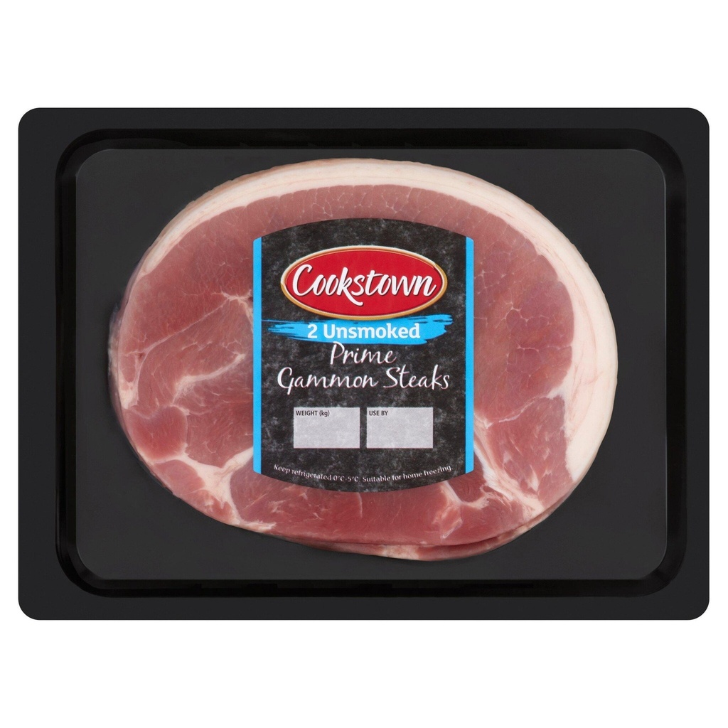 [913987] Cookstown 2 Prime Unsmoked Gammon Steaks 400g