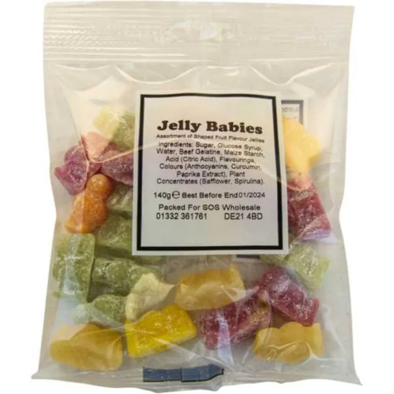 [06FREJ02] Value Sweets Jelly Babies 140g