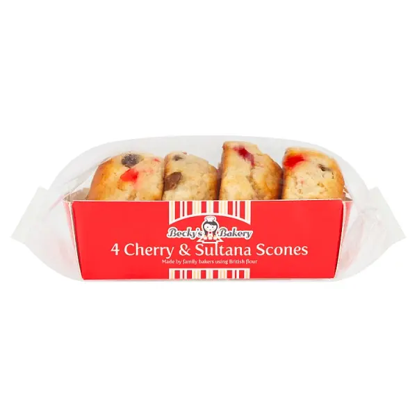 Beckys Bakery 4 Cherry & Sultana Scones