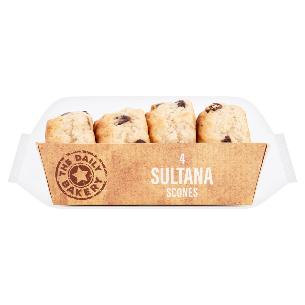 [963242] Beckys Bakery 4 Sultana Scones