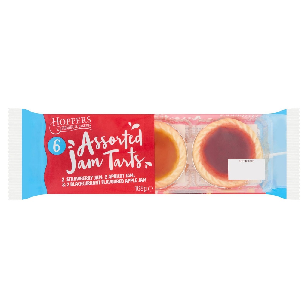 Hoppers 6 Assorted Jam Tarts