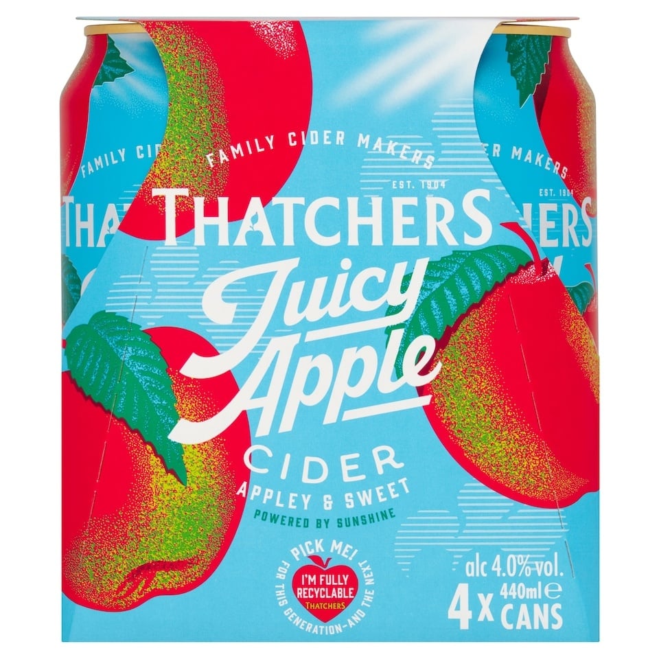 [125353] Thatchers Juicy Apple Cider 4x440ml