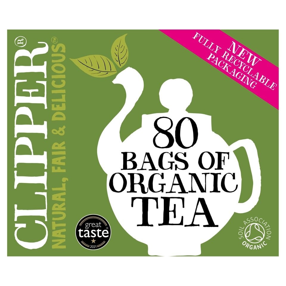 Clipper Fairtrade 80 Organic Tea Bags 232g