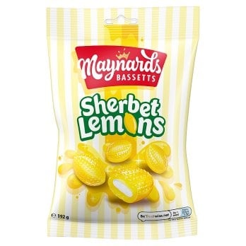 [178332] Maynards Bassetts Sherbet Lemons Sweets Bag 192g