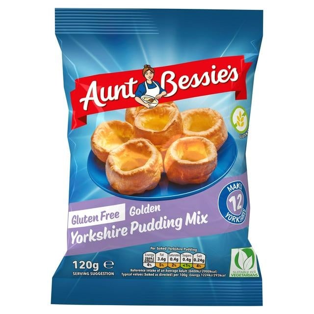 [113345398] Aunt Bessies Gluten Free Yorkshire Pudding Mix 120g