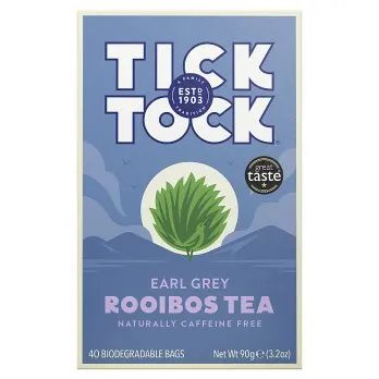 Tick Tock Earl Grey Rooibos Tea 40 Bags