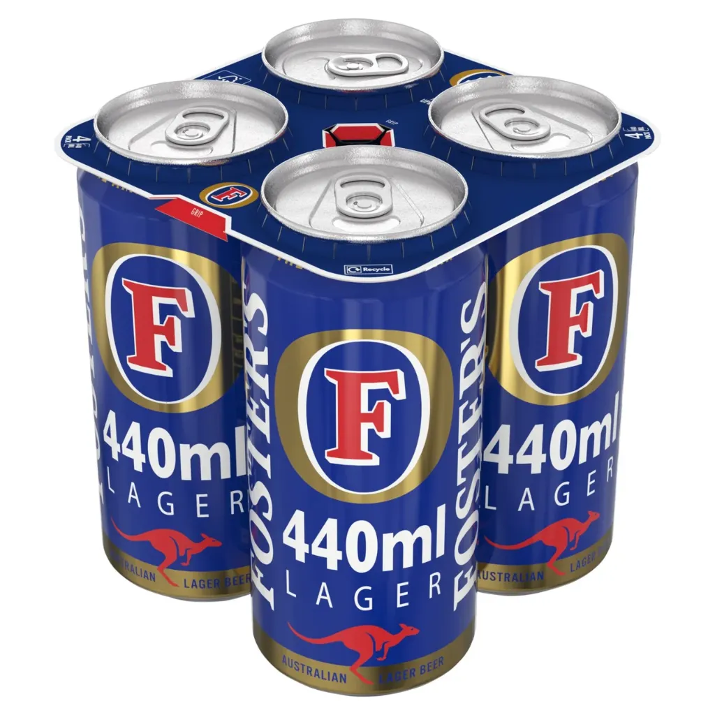 [129382] Fosters Lager 4pk 4x440ml