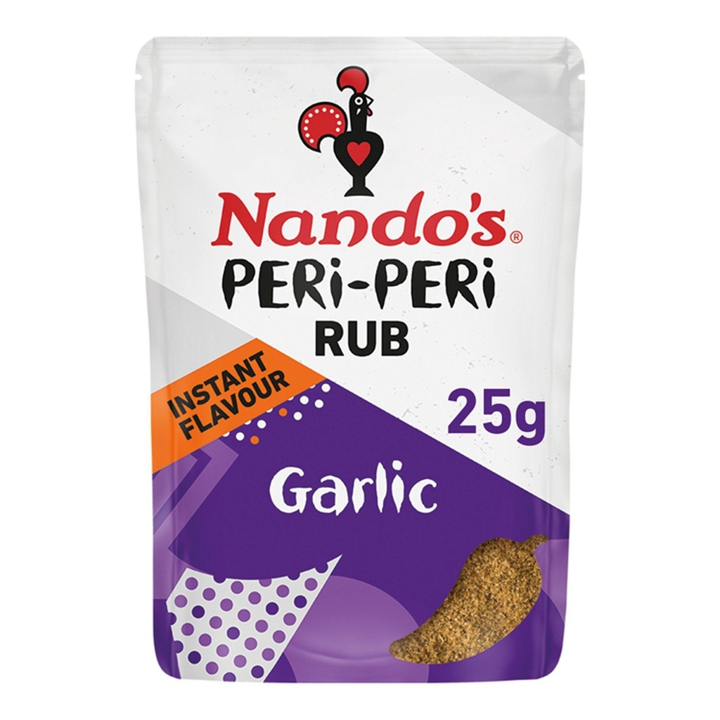 [113130565] Nandos Garlic Peri Peri Seasoning Rub 25g