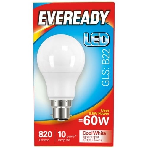 Eveready Led Bayonet Bulb Warm White 9.6w