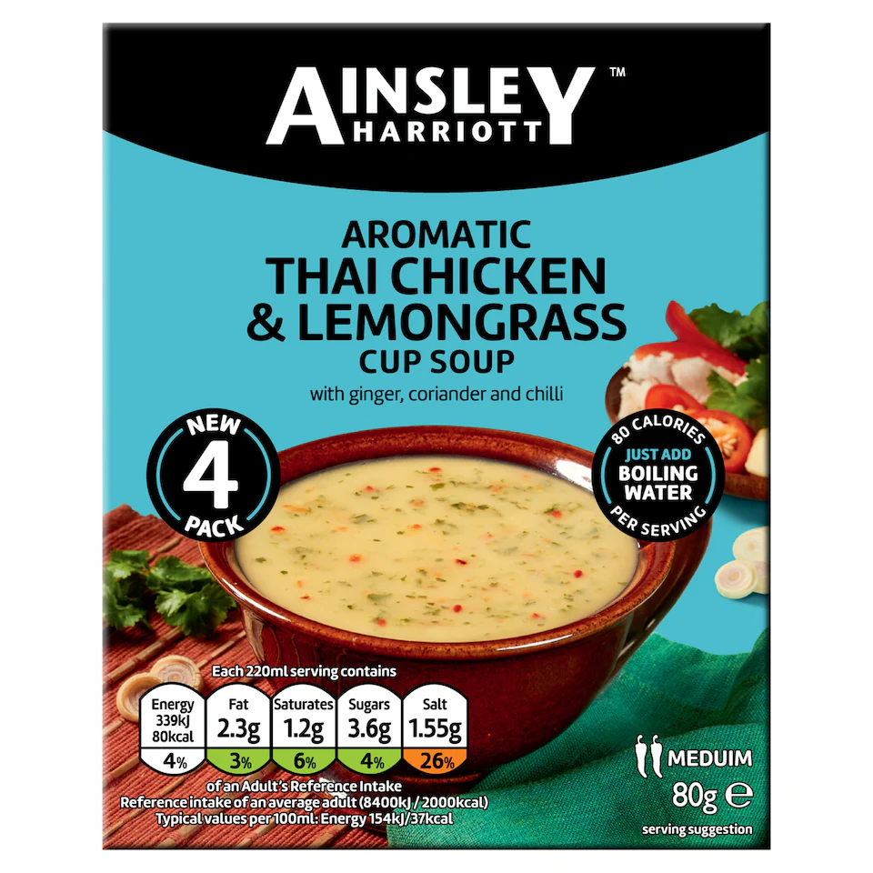 [115093323] Ainsley Harriott Thai Chicken & Lemongrass Cup Soup 80g
