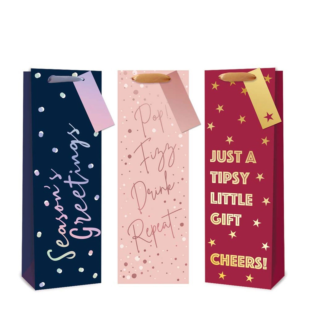 [1079436] Giftmaker Foliage Bottle Gift Bag