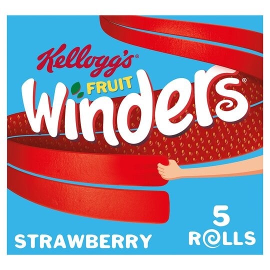 [178256] Kelloggs Strawberry Fruit Winders 5x17g