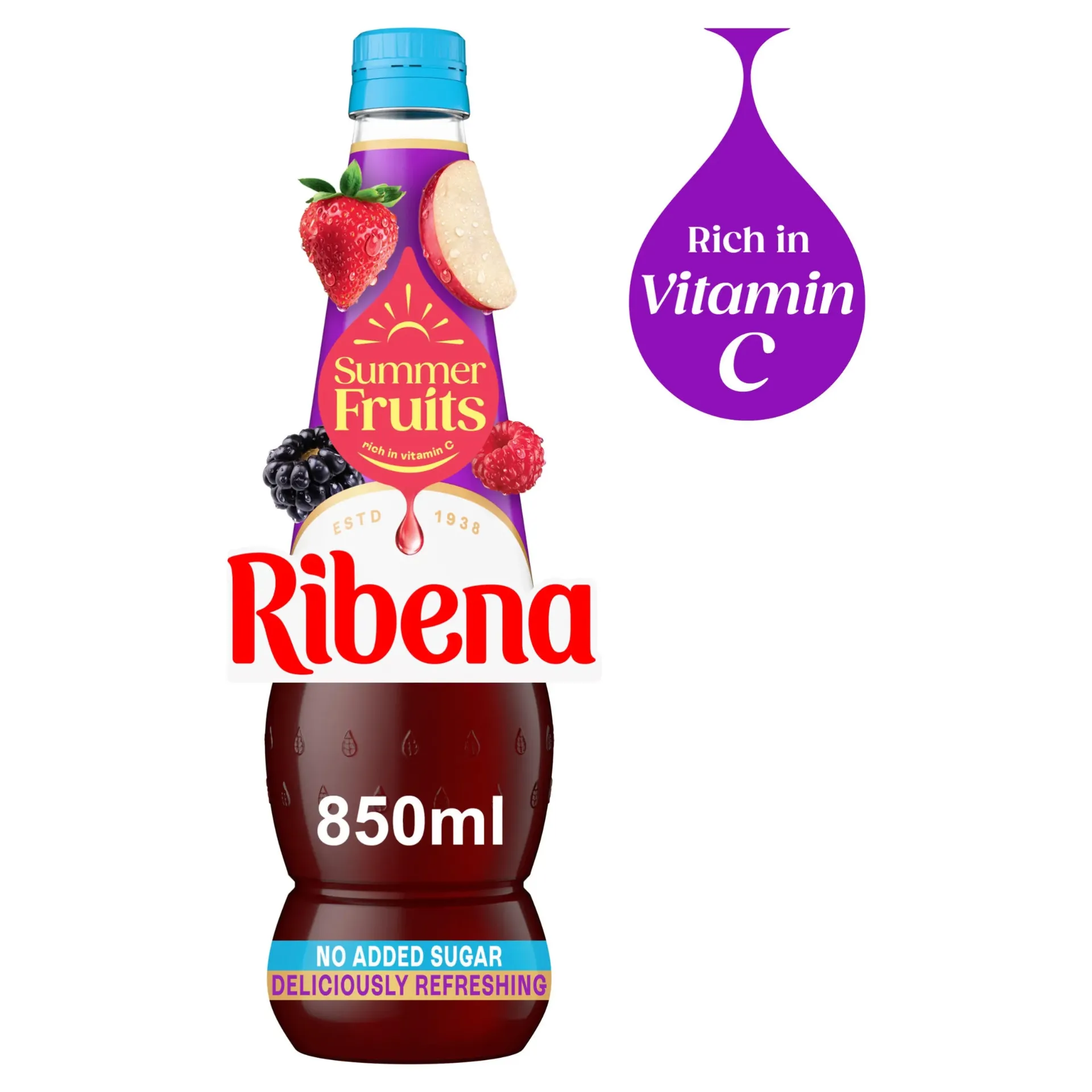 Ribena Summer Fruits No added Sugar 850ml