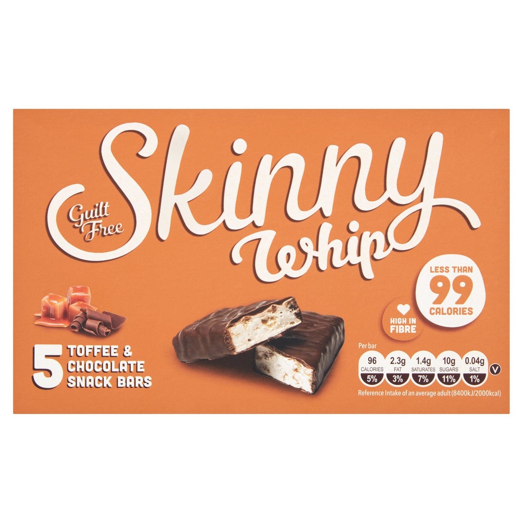 [177971 DNR] Skinny Whip Toffee & Choc Guilt Free 5x25g