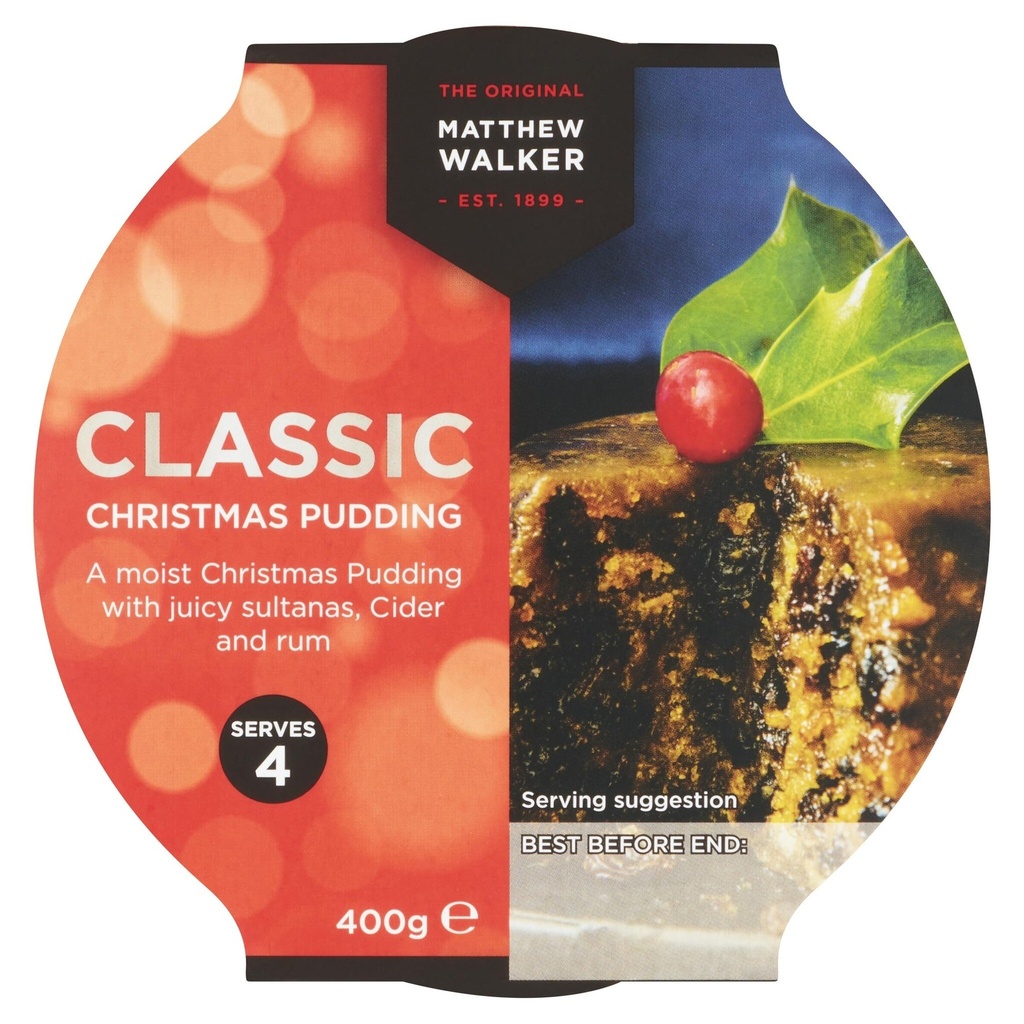 [115985] Matthew Walker Classic Christmas Pudding 400g