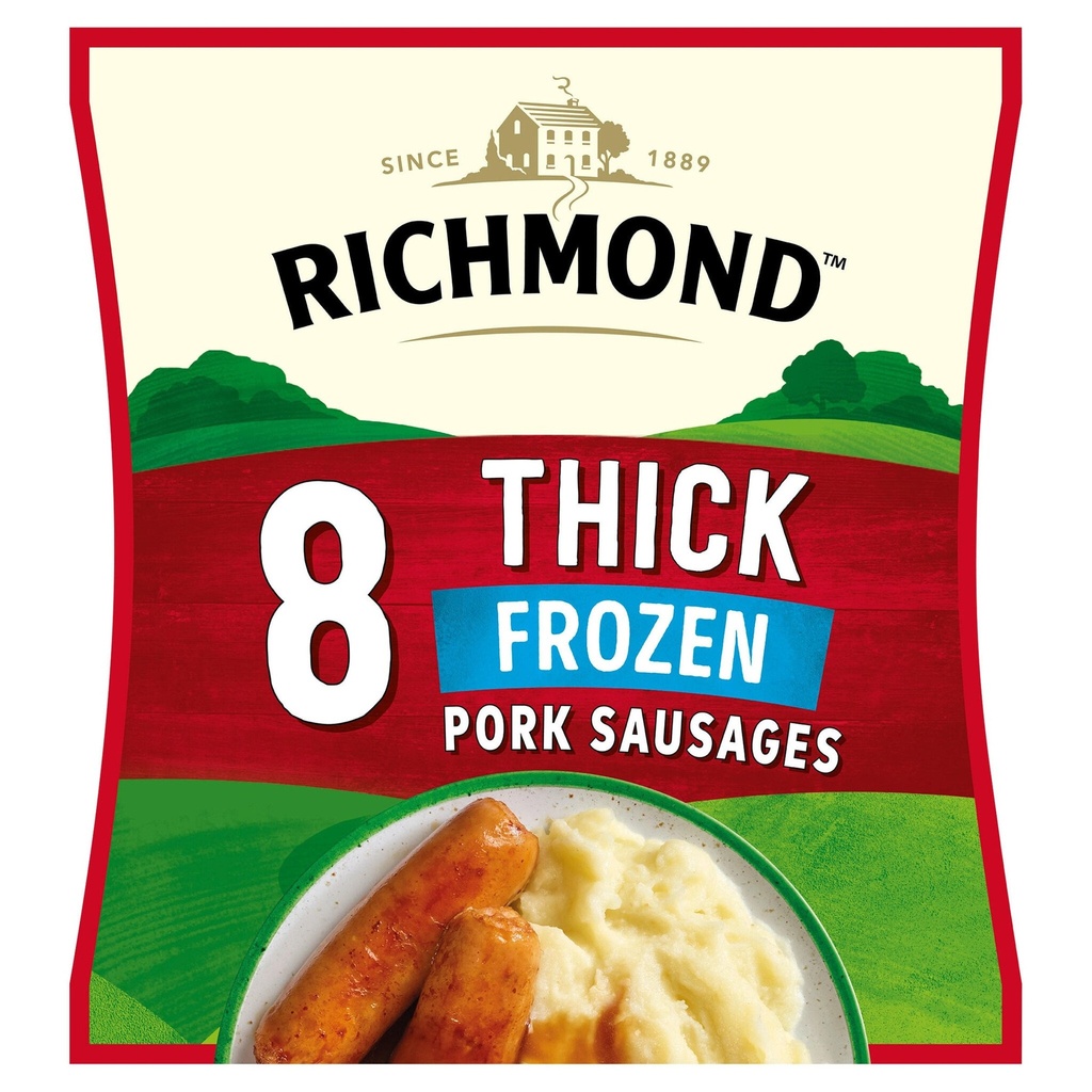 [82157] Richmond 8 Thick Frozen Sausages 344g