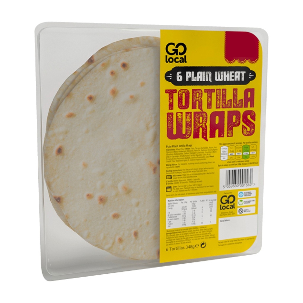 [126885] Go Local 6 Tortilla Wraps