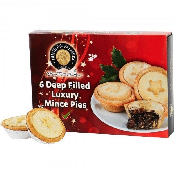 Huntley & Palmer Luxury Deep Filled Mince Pies 6's