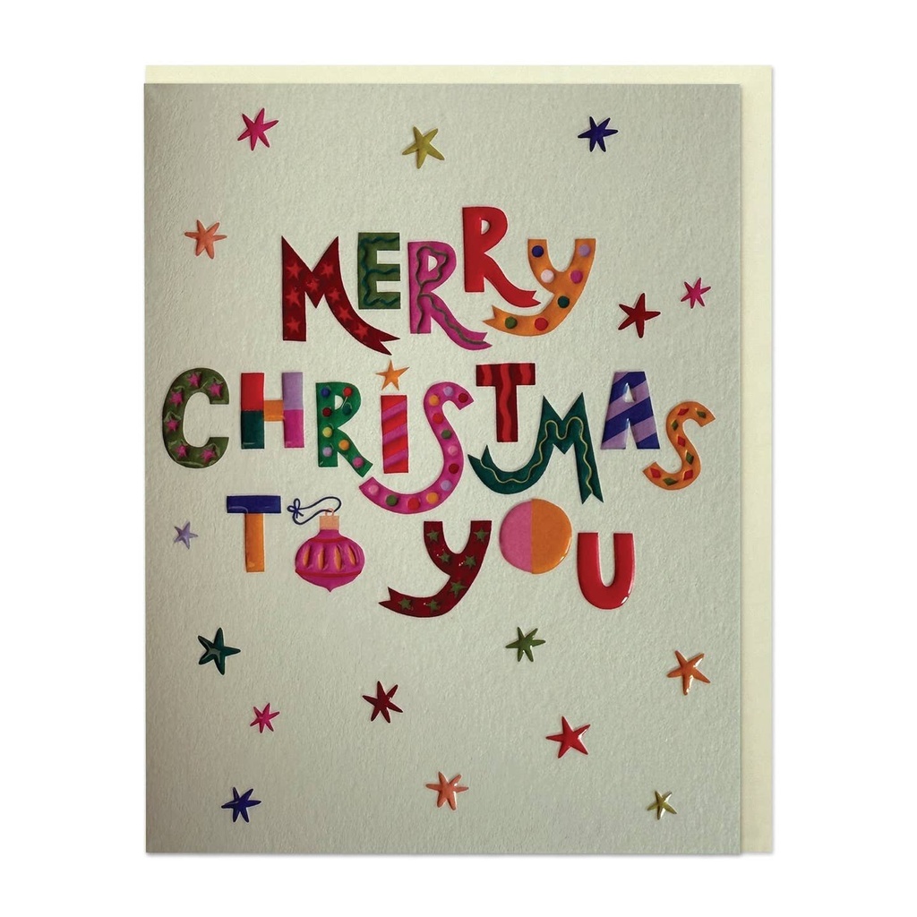 [4RAS85] Raspberry Blossom Merry Christmas To You Card