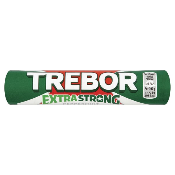 [1577] Trebor Extra Strong Peppermint Roll 41.3g