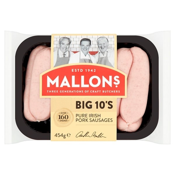 [660301] Mallons Pork Sausages Big 10s 454g