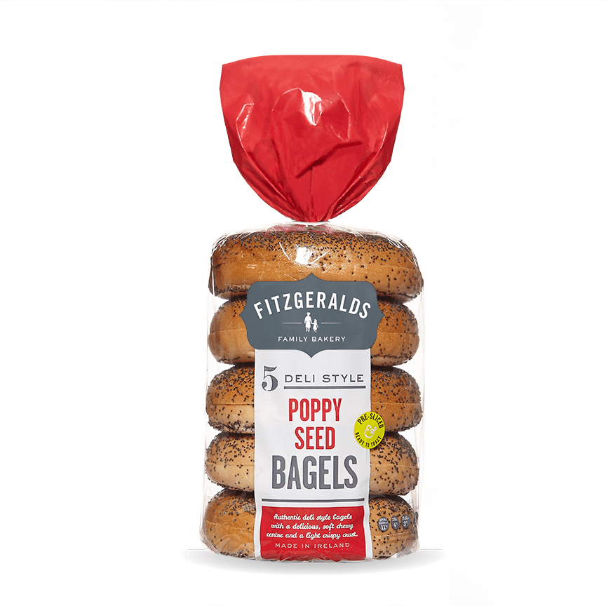 [728288] Fitzgerald Poppy Seed Bagels 5pk