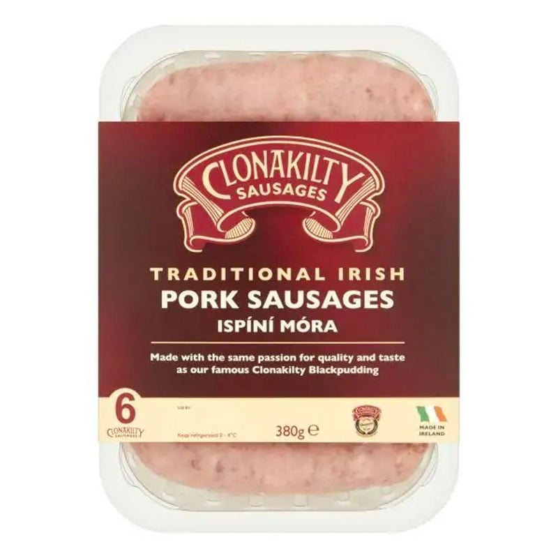 [694430] Clonakilty 6 Traditional Irish Pork Sausages 380g