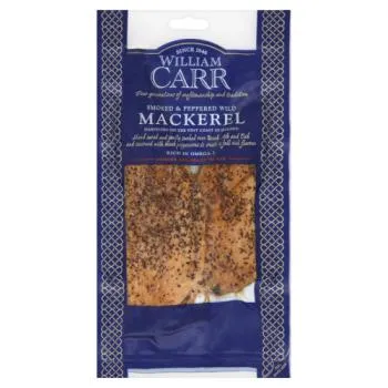 [656292] William Carr Smoked & Peppered Wild Mackerel 160g