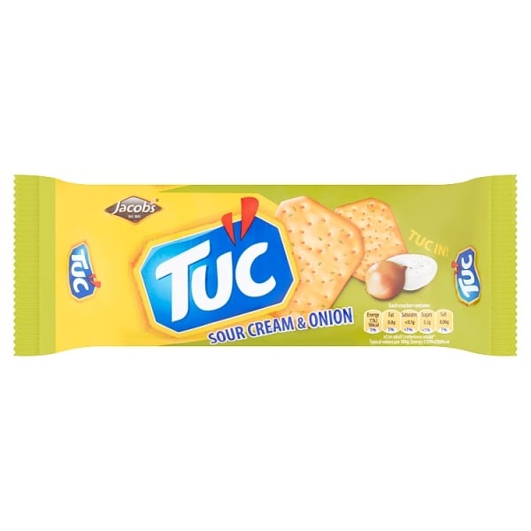 [39621] Jacobs Tuc Sour Cream & Onion 100g