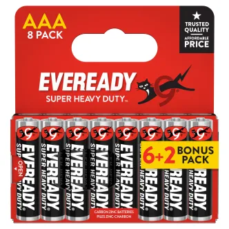 Panasonic AAA Batteries 6+2pk