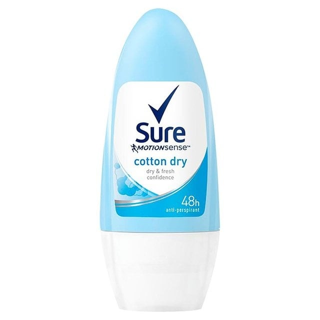 Sure Roll On Cotton Dry 50ml